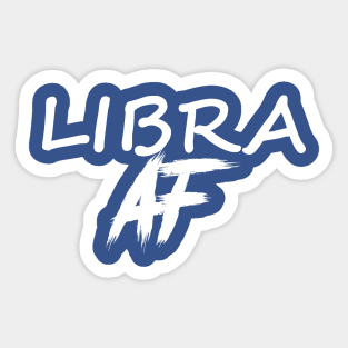 LIBRA AF WHITE Sticker